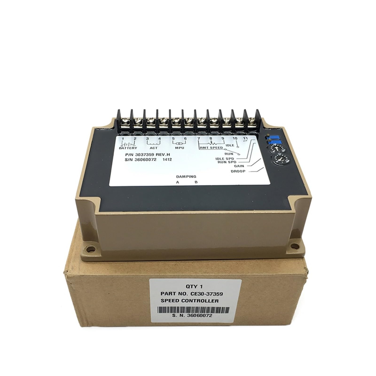 Generator Speed Control Controlador de Velocidad 3037359 for generador de Motor diésel, módulo de Placa de Control electrónico Govornor