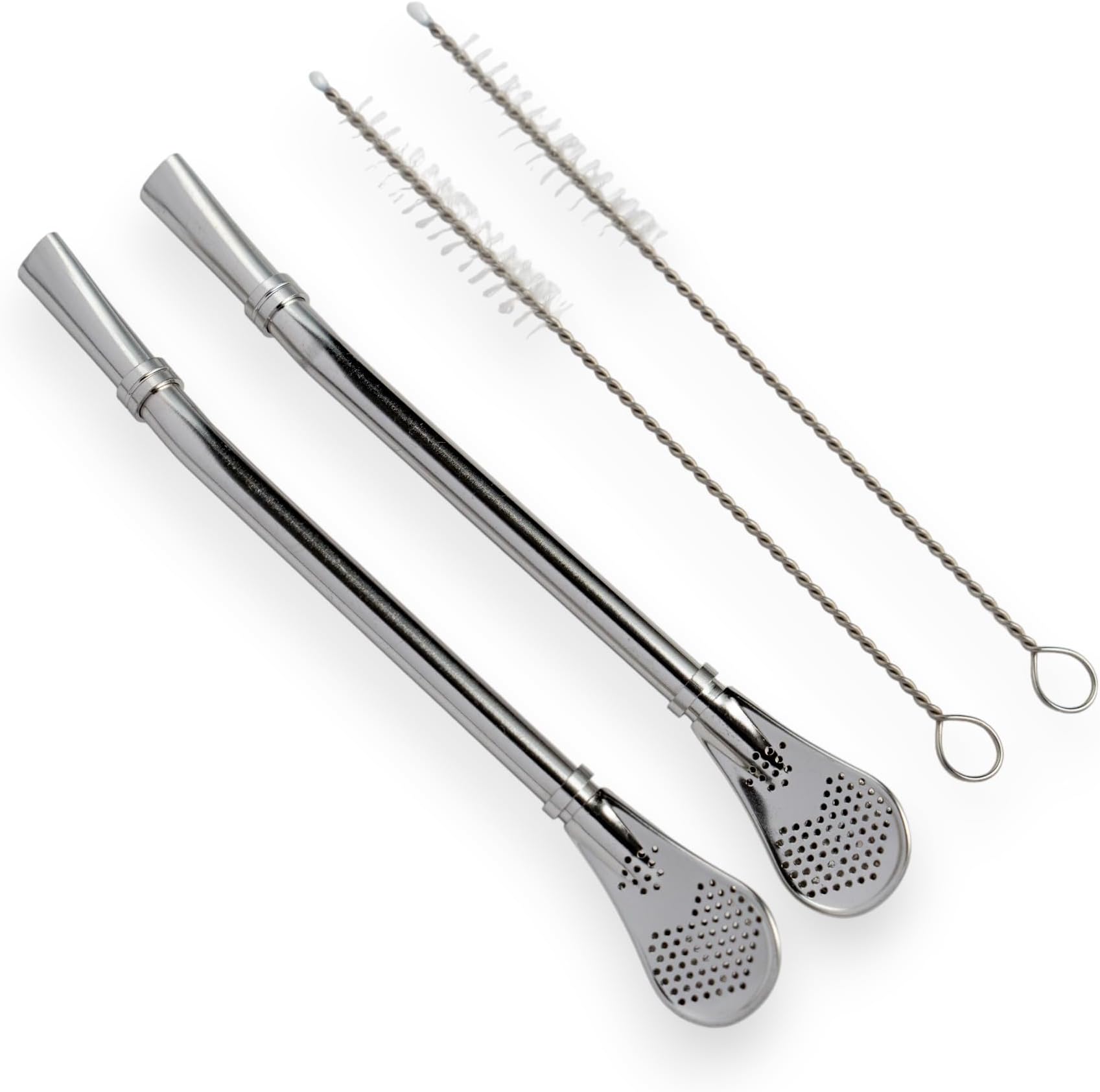 Mengbaobao Stainless Steel 304 Drinking Spoon Straws Pack