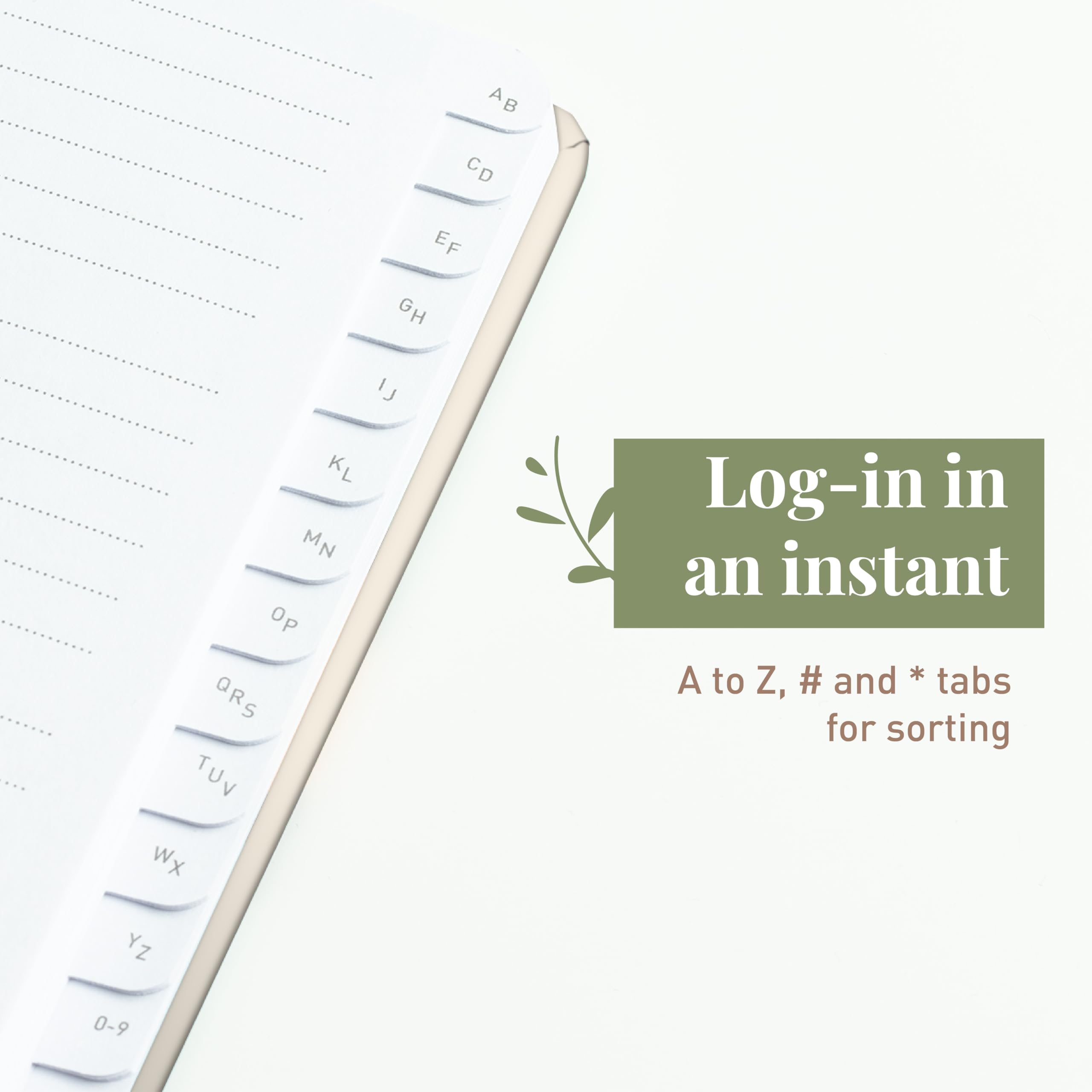 Rileys & Co Quaderno delle Password Tascabile 15x13 cm Libro Password con Pagine Ordine Alfabetico