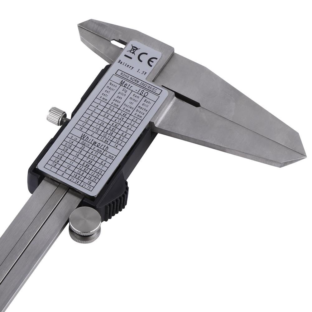 Pied à coulisse numérique 300 mm，Électronique étrier de mesure avec grand écran LCD, conversion mm/pouce, acier inoxydable, précis 0,01 mm – Outil de mesure idéal pour atelier, industrie