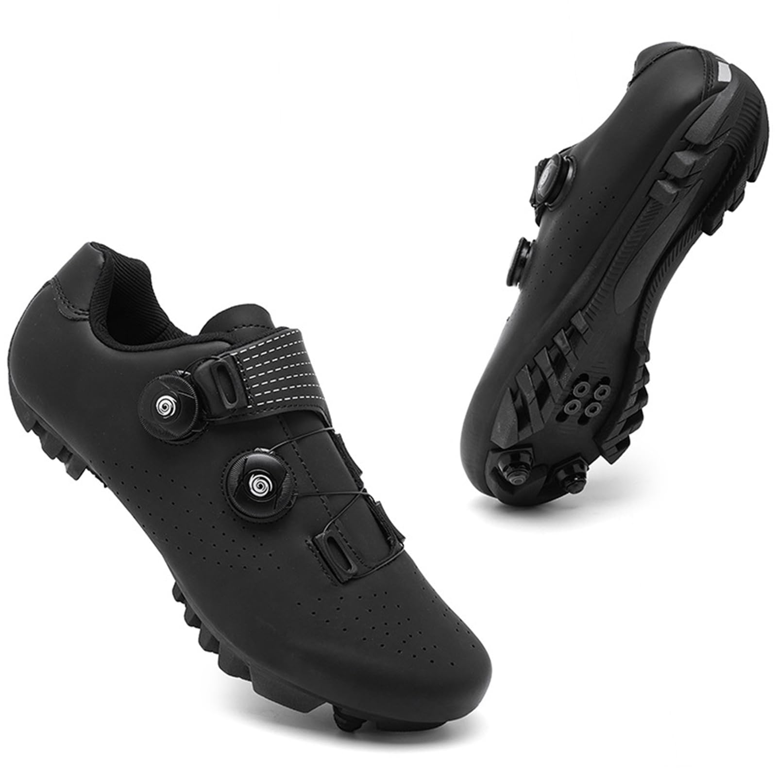 Mountainbike Schuhe Unisex kompatibel mit SPD 2 Schrauben mit Cleats, Fahrradschuhe MTB Schuhe Atmungsaktive Outdoor-Radschuhe