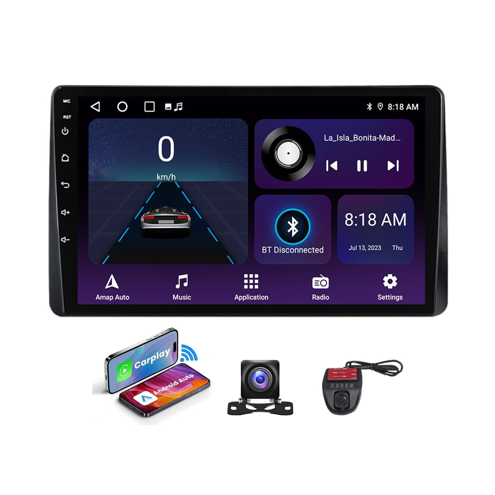 Autoradio Android 13 pour Renault Duster HM 2020-2023 avec CarPlay sans fil