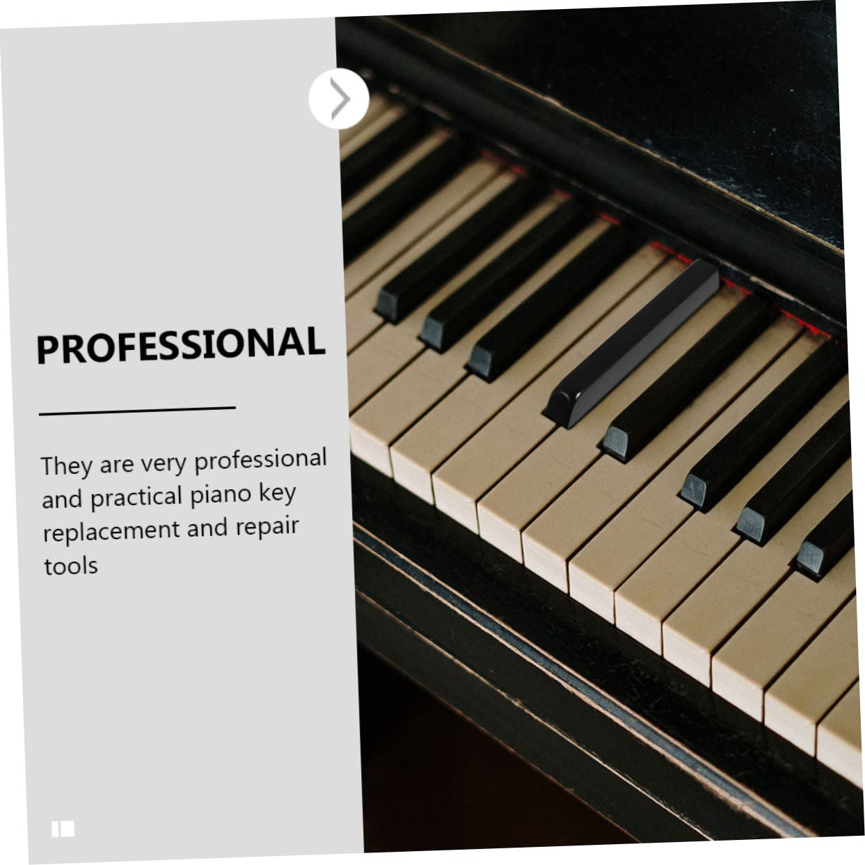 Mikinona 88pezzi Accessori Riparazione Pianoforte Tasti Forniture Parti Strumenti Gadget Sostituzione Tastiera Usata Riparare