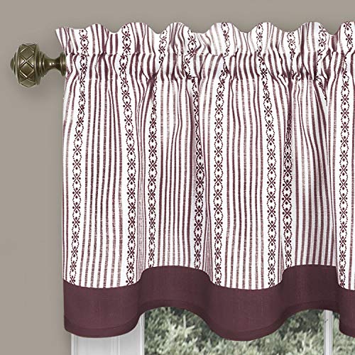 Achim Home Furnishings Westport Tier and Valance Set 58 x 36/58 x 14 - Black/White by ACHIM - Used condition - Image 3