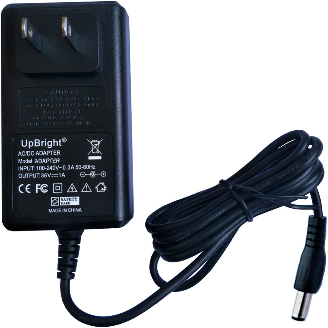 UpBright 36V AC/DC Adapter Compatible with Neuton CE6.4 CE64 CE6.3 CE63 CE6 CE6.2 CE62 QL-09009-B3601000F 14134A00045 Mashin KFH-36007SU Electric Battery Lawn Mower 36-44 VDC Power Supply Charger