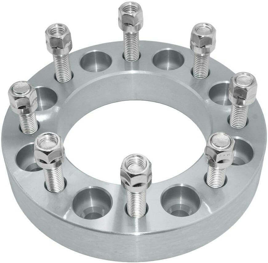 1 PC Billet Wheel Adapter 2" Thickness 8x170mm to 8x6.5 CB 125MM Stud M14x1.5