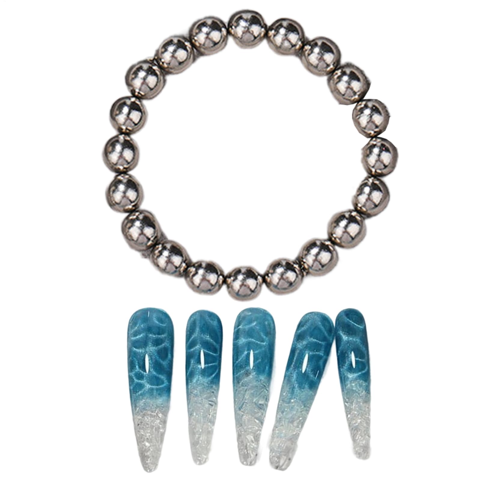 Aimant à ongles, magnétique, perles polonaises, design de balle, précision magnétique 5 mm, options de forme créative, outil multifonction en gel, pour manucure art, maison, filles, 0,2 pouces