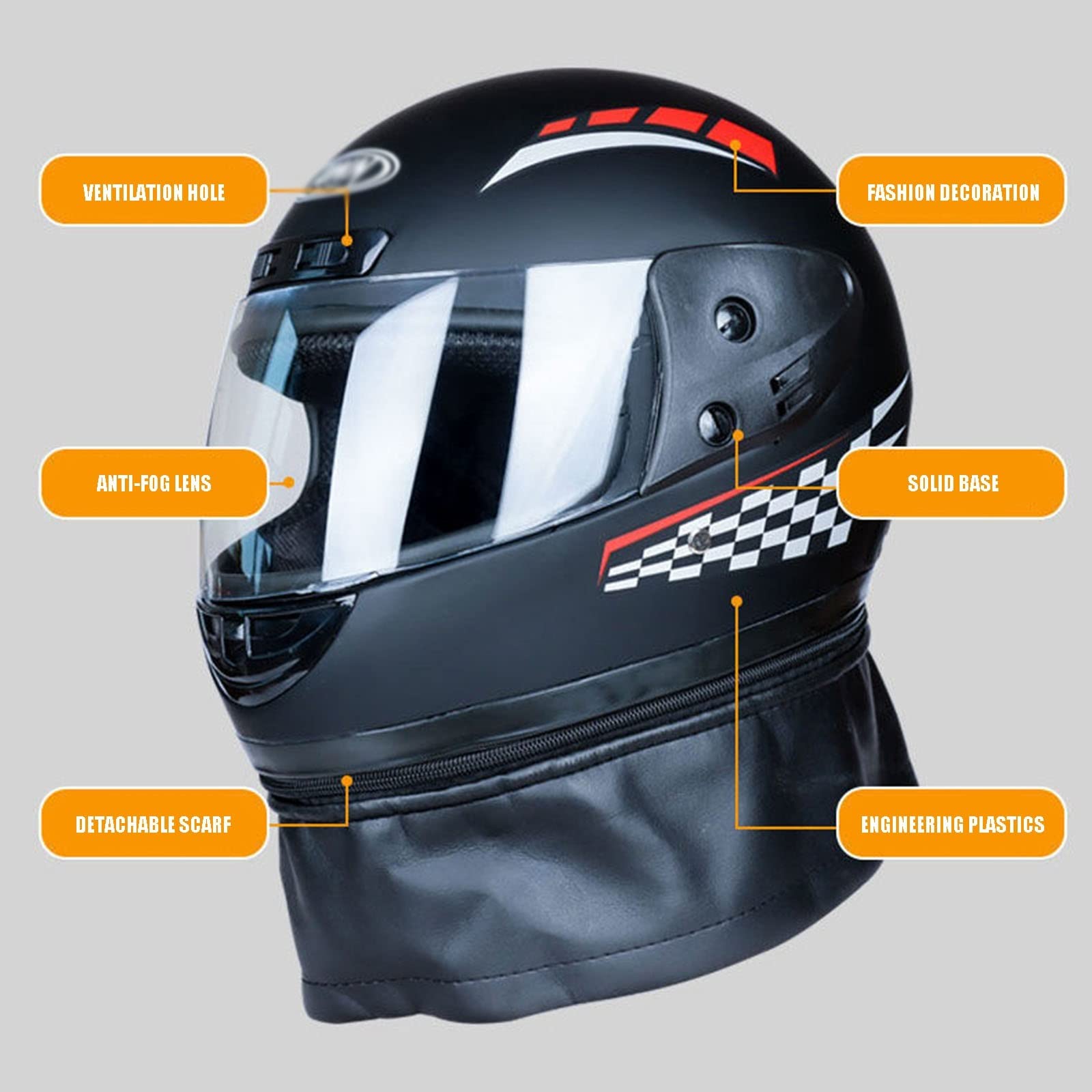 Integraalhelm Voor Motorfiets, Modulaire Motorhelm, Opklaphelme, Mannelijke En Vrouwelijke Rijder Motorhelm, Cruiser Chopper Bromfiets Scooter Fietshelmen, DOT/ECE Goedgekeurd D,M
