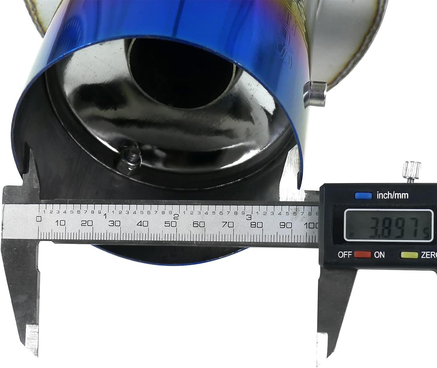 Spec-D Tuning Exhaust Catback System Burnt Rainbow Tip Compatible with 2006-2011 Honda Civic 2Dr