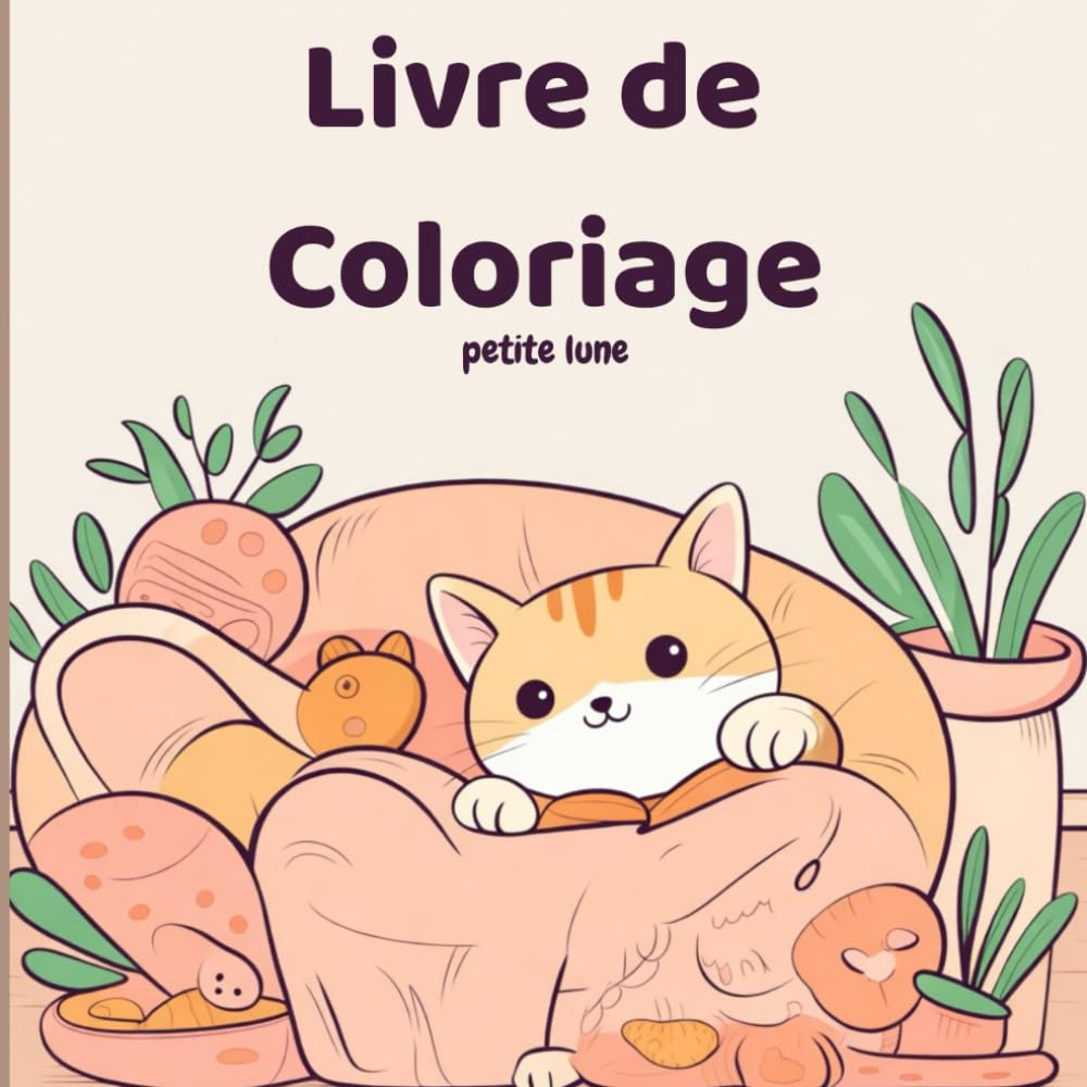 Coloriage Moments Cocooning :: Chats adorables pour se détendre, pour les amoureux des chats de 8 à 99 ans