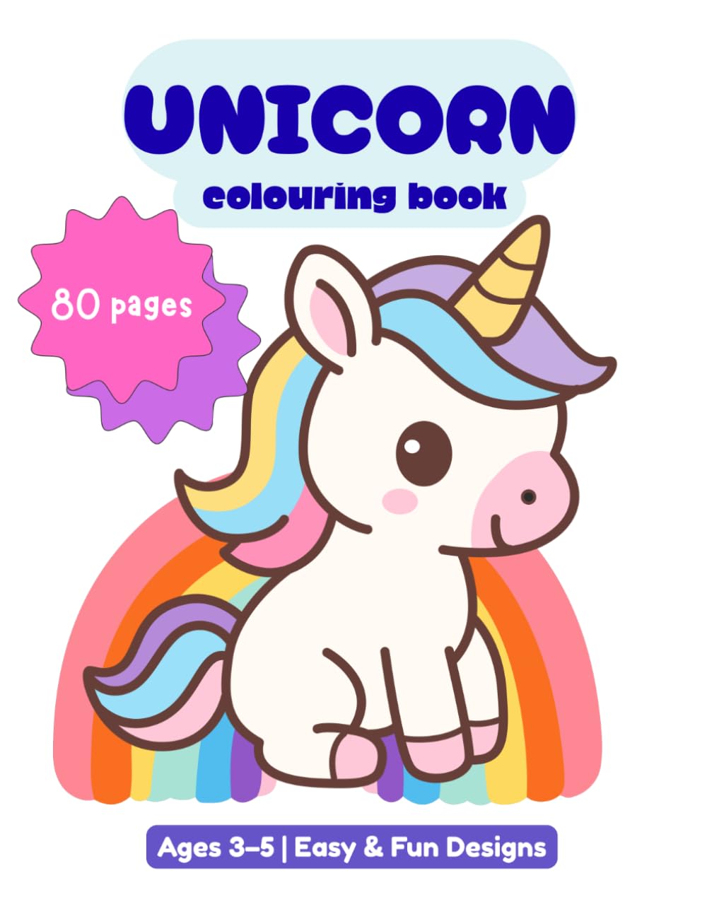 unicorn colouring book