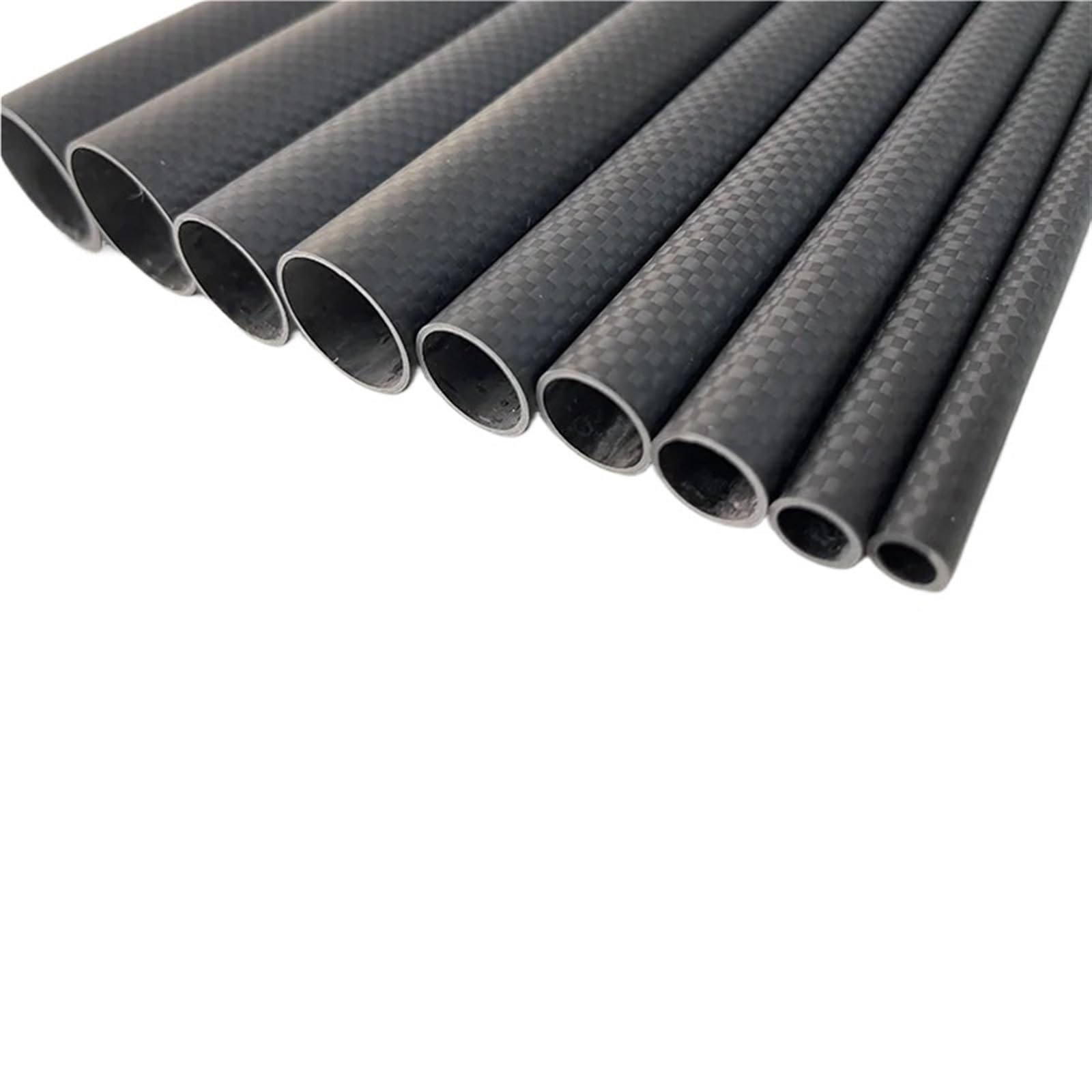 3k Carbon Fiber Tube, Plain Matte, Length:500mm, Wall Thickness: 3.5mm,Calibre: 12mm-48mm RC Airplane Models Accessories Carbon fiber square tube(46x39x500mm 2pcs)