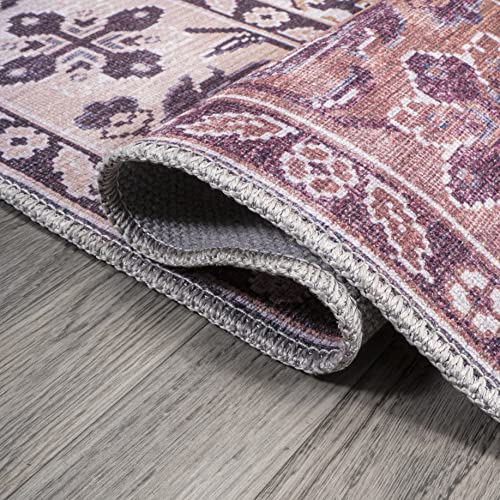 Tapete decorativo marrón y gris 120x91 cm lavable a máquina miniatura 6