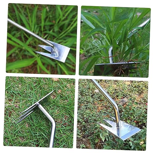 Toyvian Herramientas De Deshierbe Portátiles Kit De Desmalezador De Jardín Manual Herramienta De Eliminación Desmalezador Resistente Para Deshierbe Jardines Pequeños De Acero - imagen 5