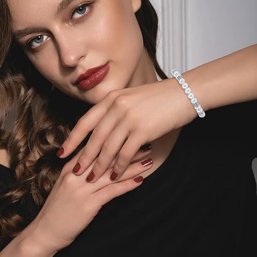 Miniatura 6 de UNICRAFTALE 32 cuentas espaciadoras de ranura de 8 tamaños de acero inoxidable, cuentas sueltas de cordón de metal para cuchillos, colgante,