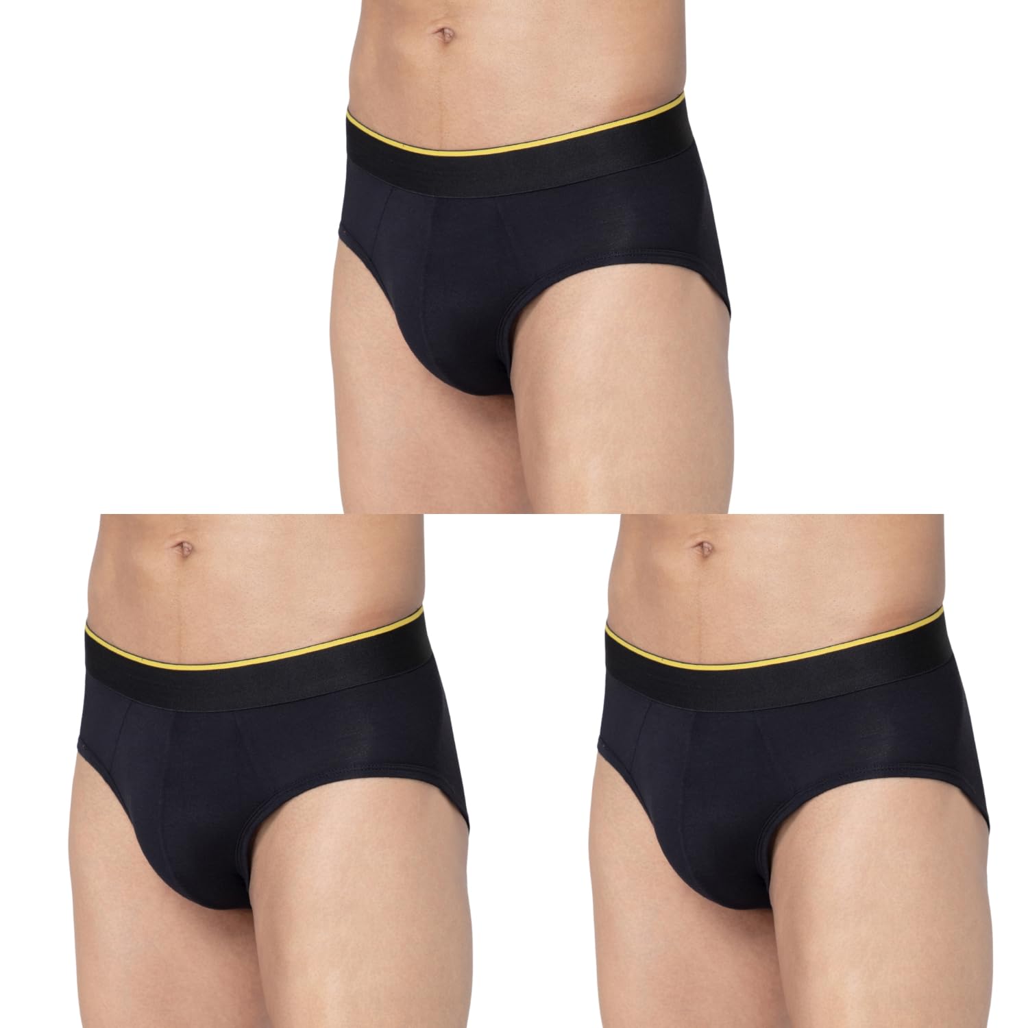 bummer Men's Solid Micro Modal Briefs Underwear | Ultra Soft & Breathable | Combo Pack of 3-picture-47
