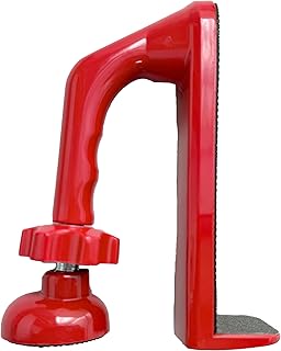 Portable Door Lock Security Device, Aluminum Alloy Non-Slip Device, Portable Door Security Lock for Travel/Apartment/Safety Self Defense/Personal Protection. (red)