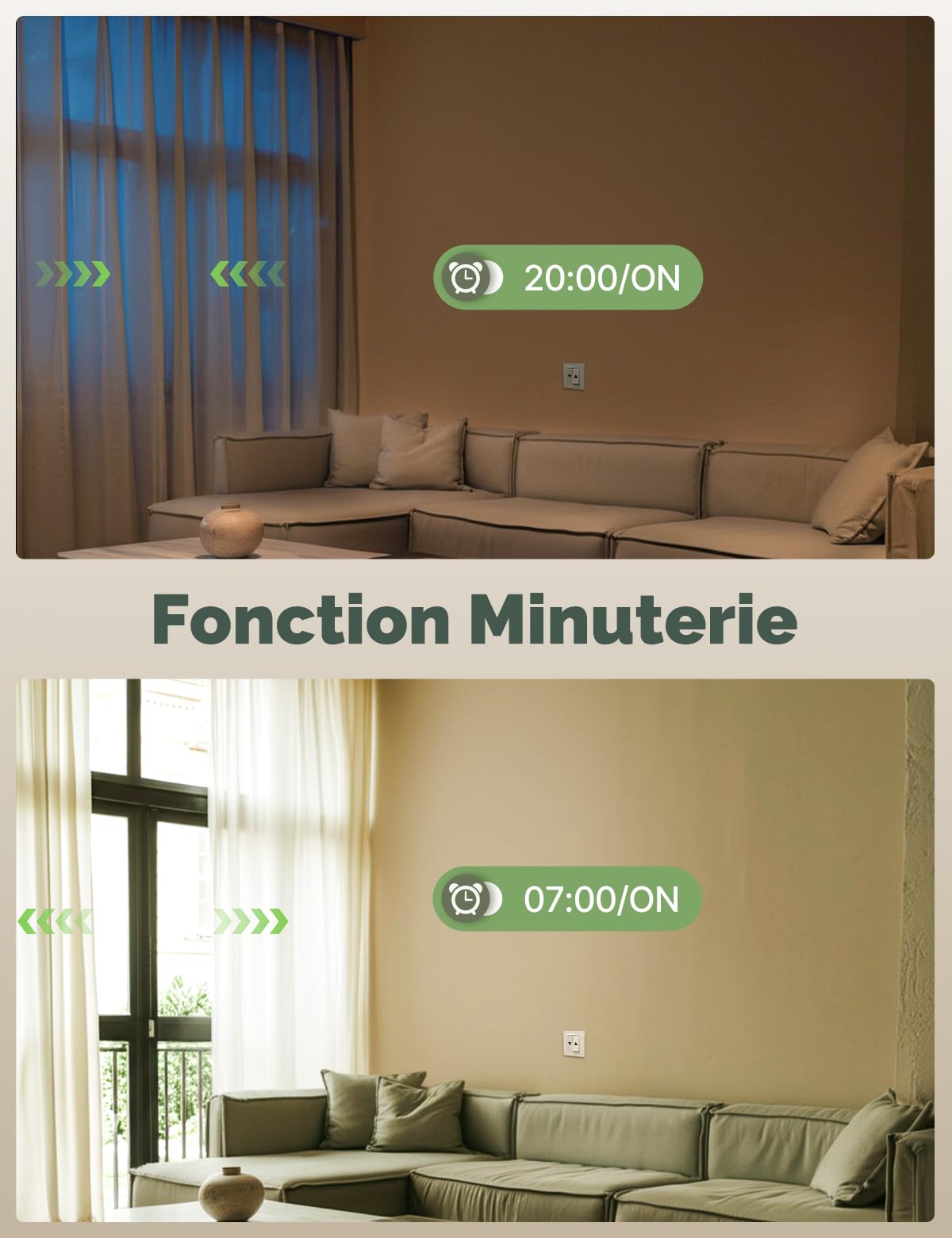 MOES ZigBee Module de Commutateur pour Volet Roulant