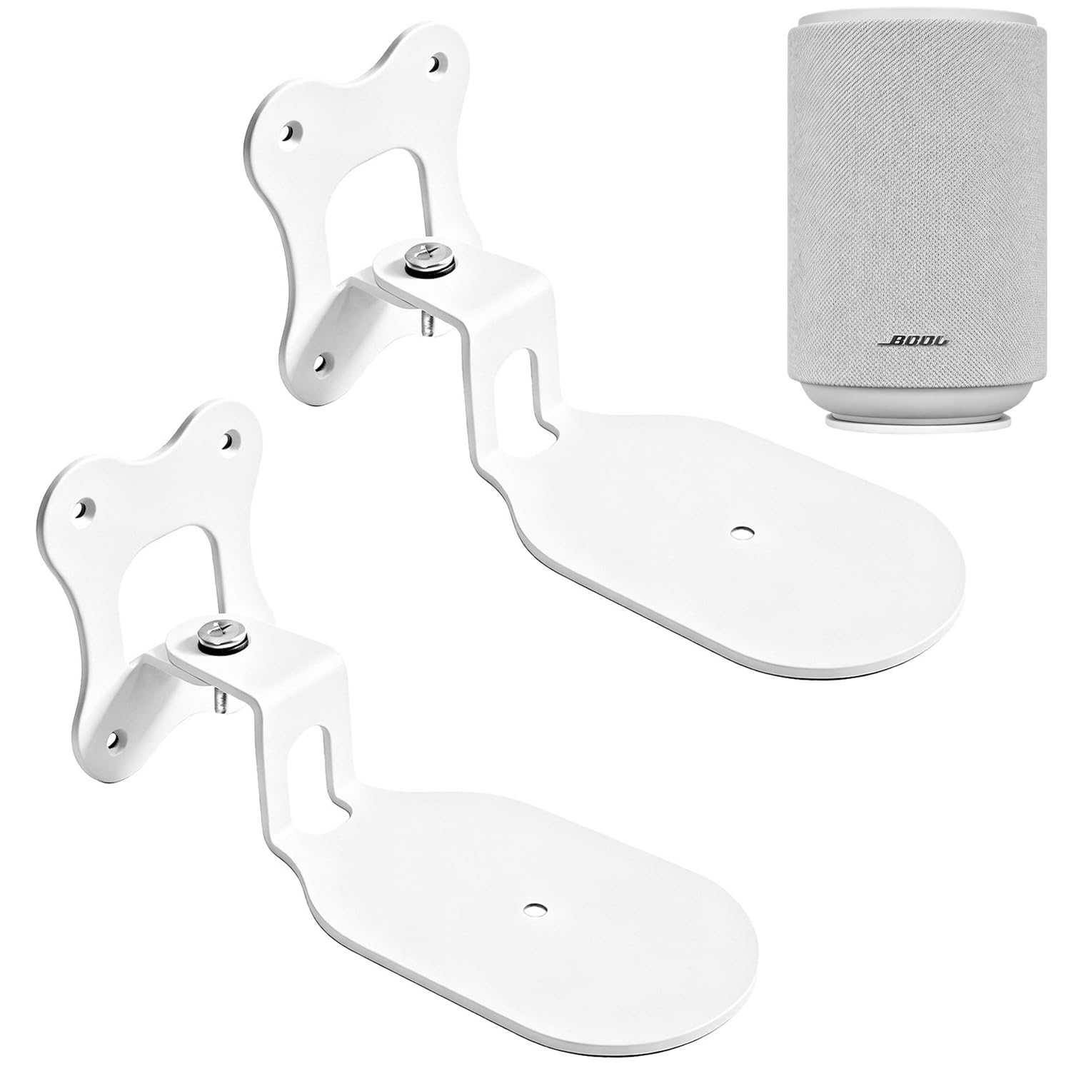 Supporto compatibile con Bose Lifestyle Ultra, supporto da parete Bose Lifestyle Ultra, supporto in metallo, accessori (bianco), 2 pezzi