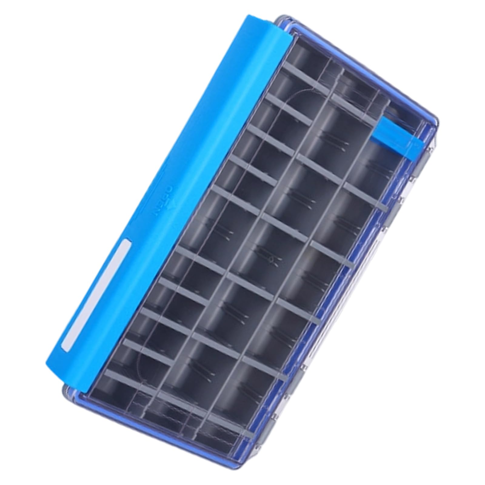Hsioluted Portable Storage Trays Lure Organizers Fishing Tackle Box Lure Storage Box Clear Lid Tray Baits Separator Outdoor Organizers