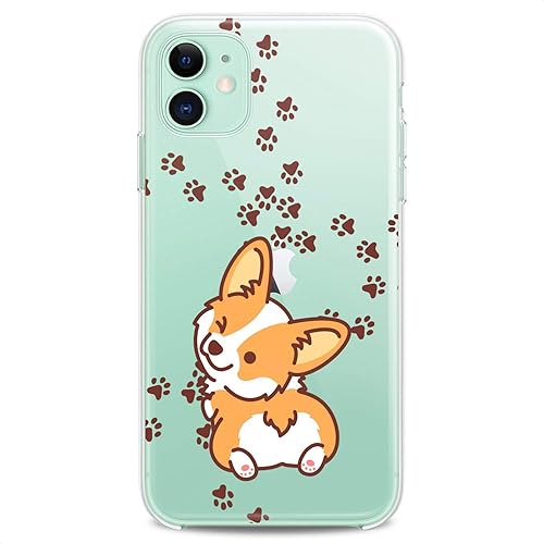 Miniatura 4 de Funda de TPU compatible con Apple iPhone 11 2019 modelo 6.1 pulgadas Iph 11 diseño Corgi Kawaii lindo divertido animales adolescentes impresión