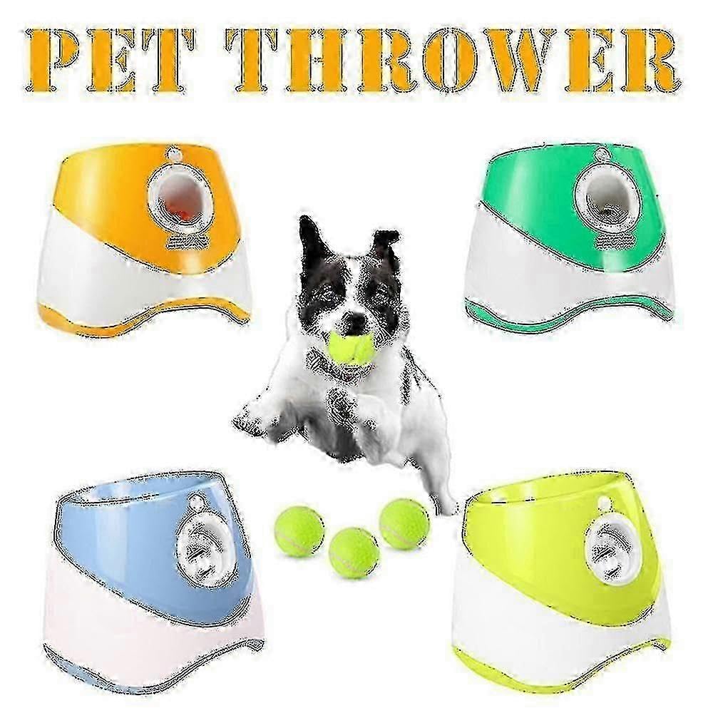 Lanceur de balles automatique pour chien avec 3/6/9 balles durable pour chiens de petite et moyenne taille