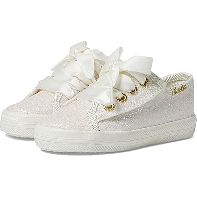 Женские кроссовки Keds Kids Kickstart Jr. Celebrations (Toddler/Little Kid) ivory sparkle