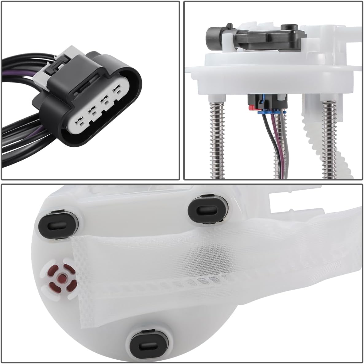 J2 Engineering Electric Fuel Pump Module Assembly Compatible with 98-99 Deville / 98-02 Eldorado 4.6L Replace P1290M BP3974M P74797M E3974M, J2-FPM-0288