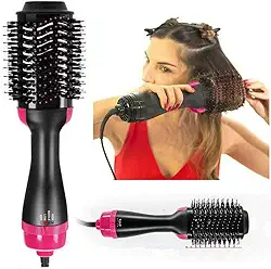 Escova 2 in 1 - Secadora Modeladora e Com Efeito Alisador - Quanta (110v)