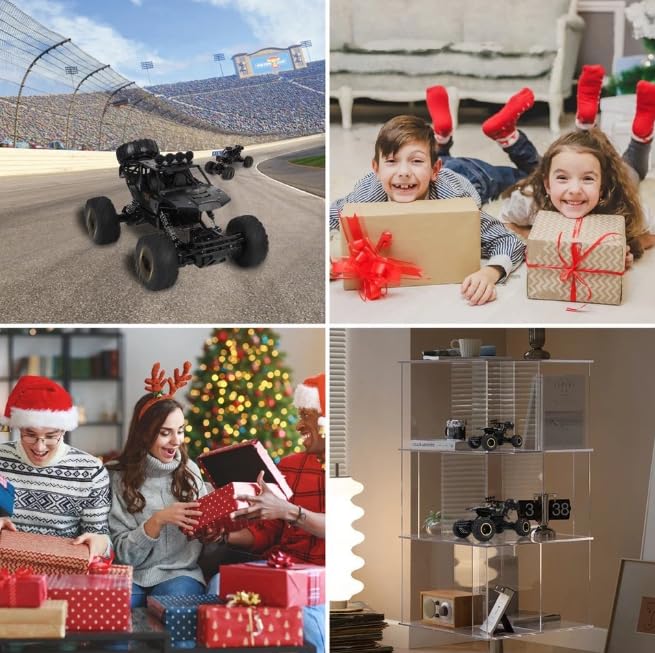 Image of Sky Tech Rock Crawler Car with Smoke Offroader Rc Car High Speed 5 Functions 1:16 RC Car with Smoke Fog Styled Climbing Monster Truck Rechargeable Remote Control Car for Kids 【Colors as Per Stock】