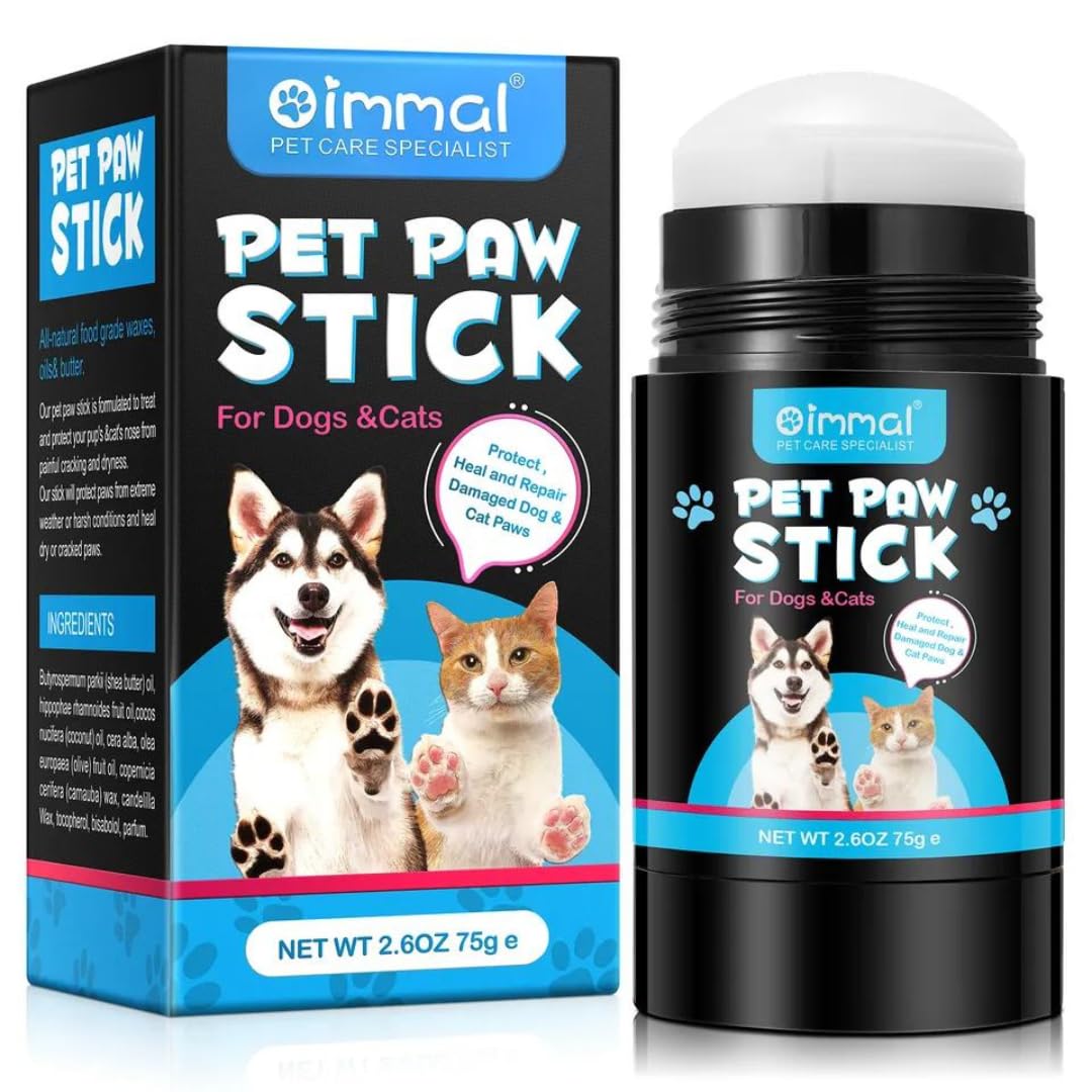 Pet Claw Nose Balm Stick Lick Safe Paw Balm For Dogs Foot Care Balm Protect Heal And Repair Damaged Paws Reduce Skin Irritation And Redness 75g/2.6oz