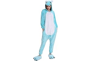 Wearable Fleece Hippo Costume for Adults and Teens - Unisex Cartoon Animal Pajamas