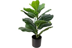 BESAMENATURE 22" Faux Fiddle Leaf Fig Tree: Spruce Up Your Space with Nature's Charm