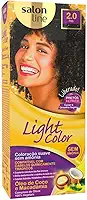 Salon Line, Coloração Suave, Light Color, 2.0 Preto, Não Vegano - Para Todos os Tipos de Cabelo
