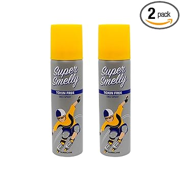 Super Smelly Hurricane Natural Deodorant Spray Combo | For Teens, Tweens, Boys, Men, Girls and Women | Long Lasting Bold Musk Fragrance | With Tea Tree Oil & Aloe Vera - 150 ml (Pack of 2)