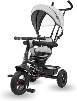 HyperMotion Tricycle Évolutif 3-en-1 / 4-en-1 avec Siège Rotatif 360°