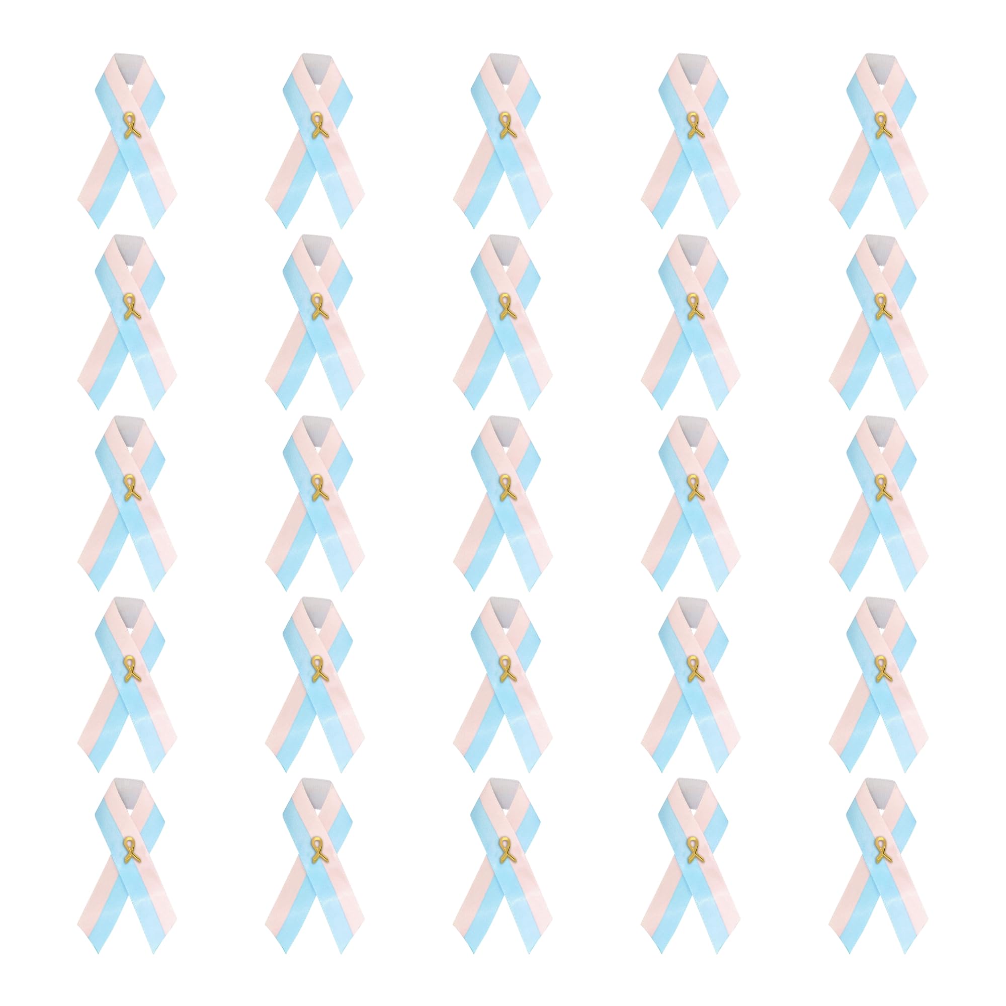 1/2/5/10/25/50/100pcs Satin Awareness Ribbon Pins (Pick your color), for Cancer &amp; Disease Awareness, Bulk Quantities for Fundraising, Events, Gift Giving