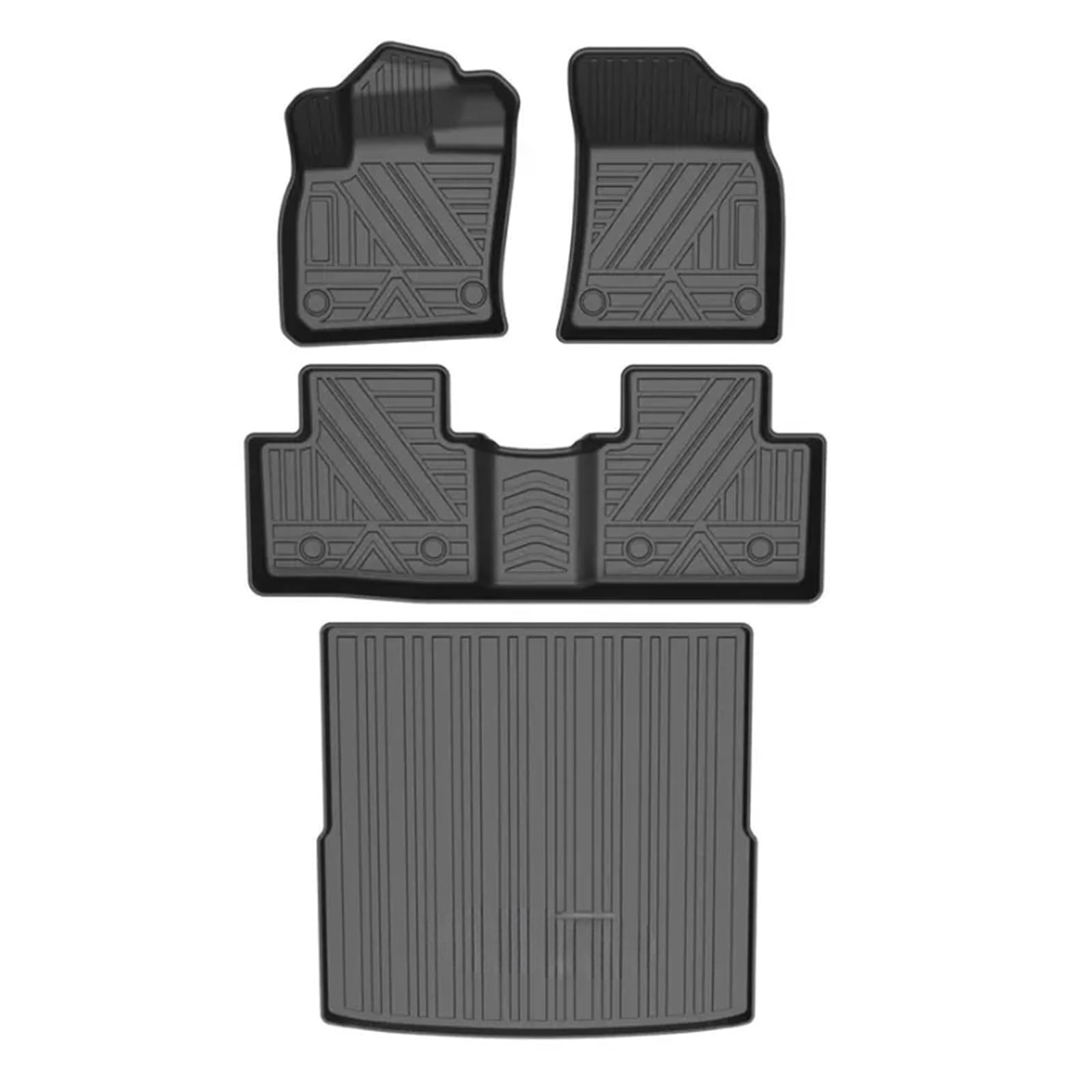 Car Floor Mats Compatible for Geely Monjaro Trunk Mat Full Set Trim Interior Accessories(4WD LHD All mats)