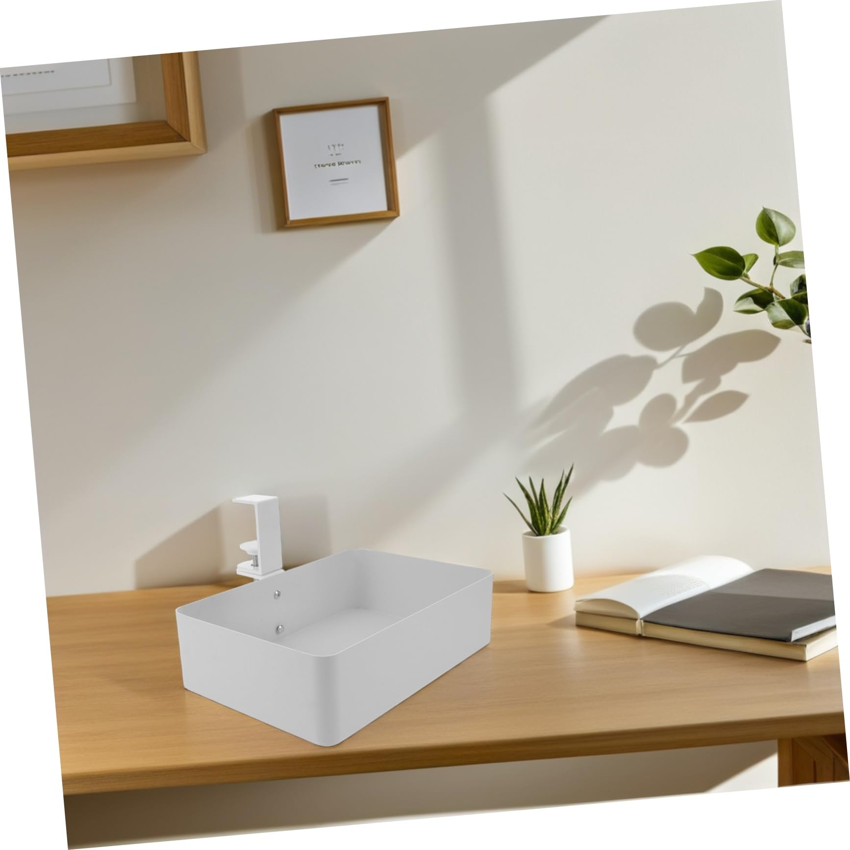 Homoyoyo Cestino Portaoggetti in Metallo da Appendere Sotto Ripiano Organizer per Piccoli Spazi in Cucina e Bagno Contenitore di Stoccaggio Discreto e Resistente