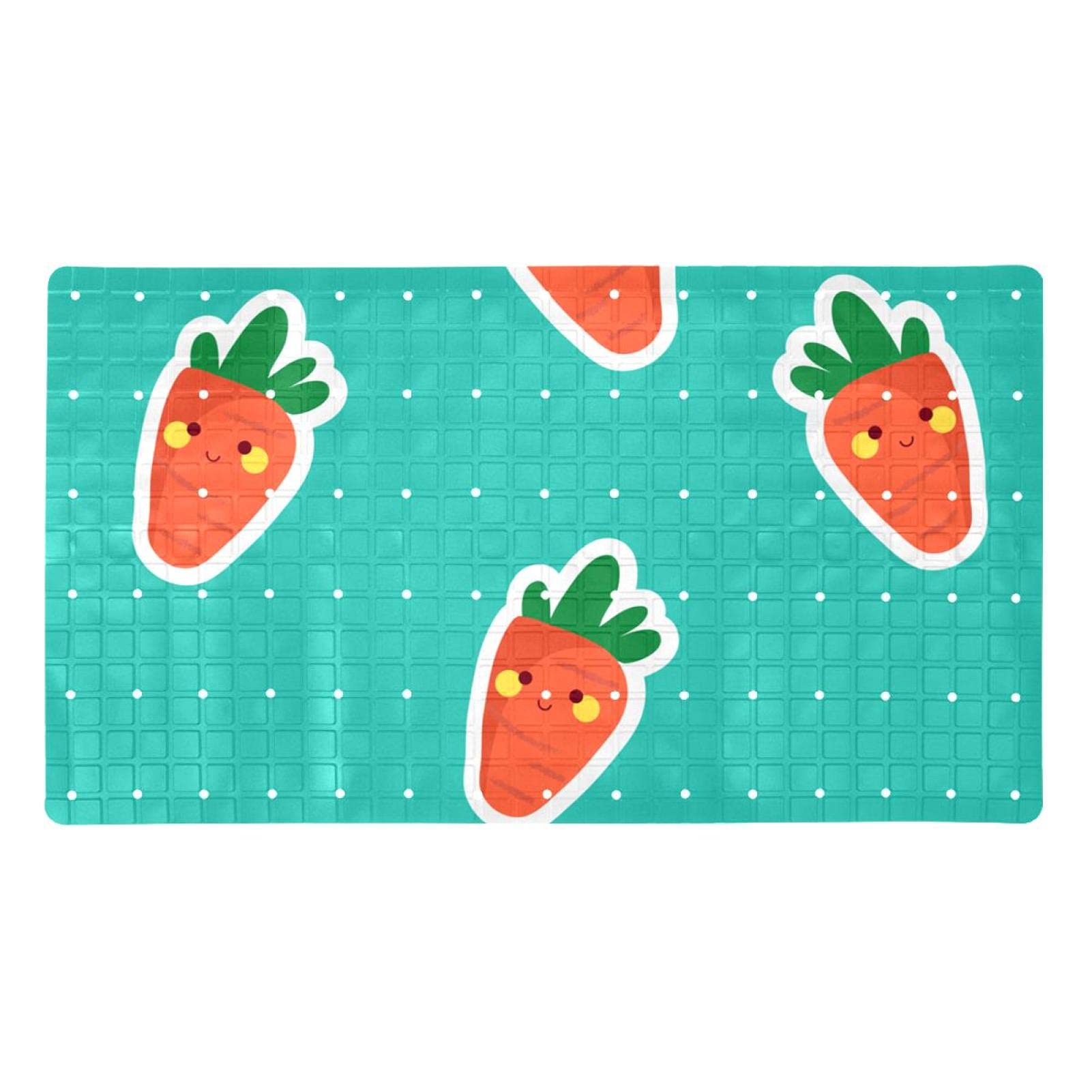 Tapis de bain antidérapant avec trous de drainage antichute