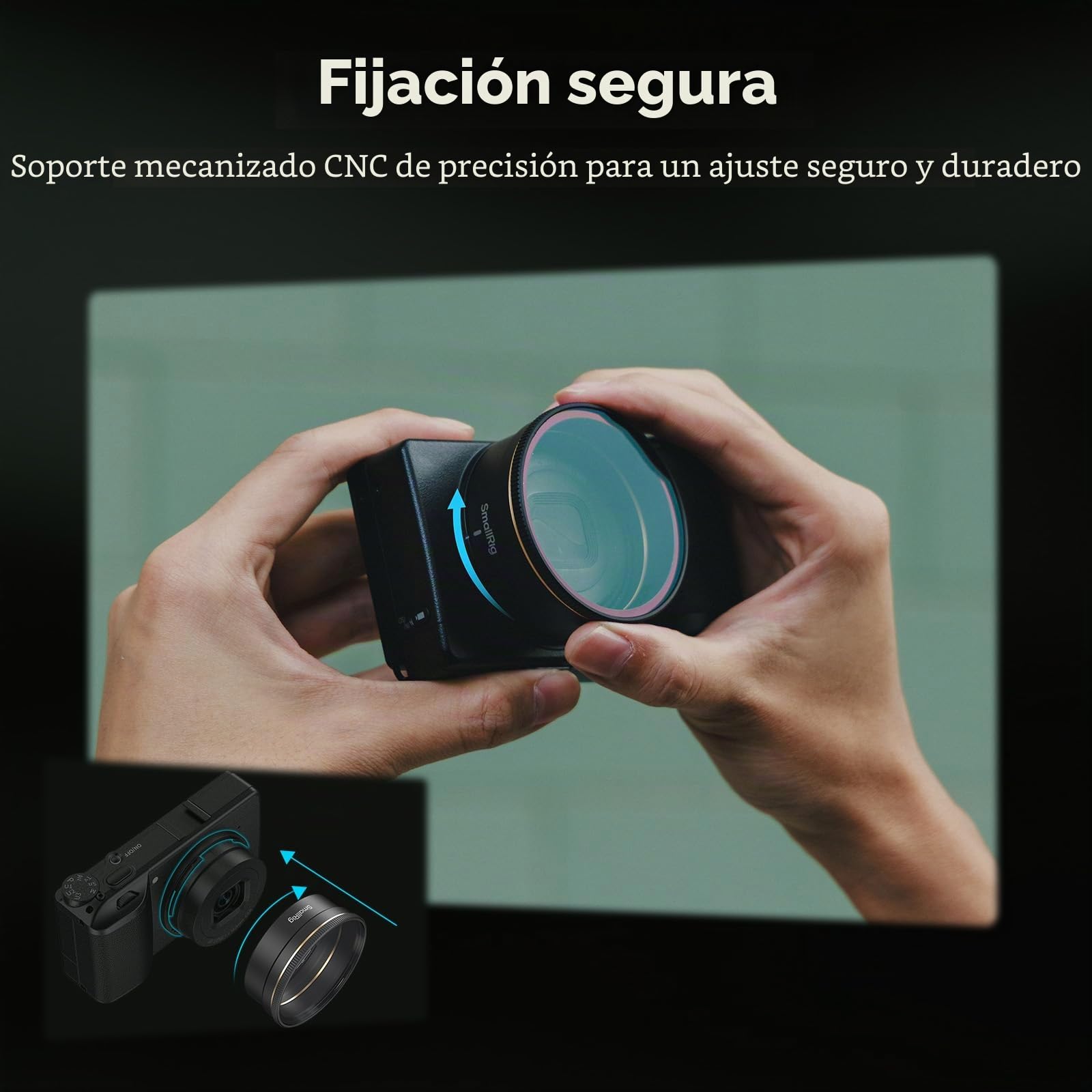 SmallRig Filtro UV y parasol todo en uno para RICOH GR IV GRIV con tapa protectora de silicona, parasol dedicado que reduce la luz parásita, revestimientos multicapa, resistente a los arañazos - 5679