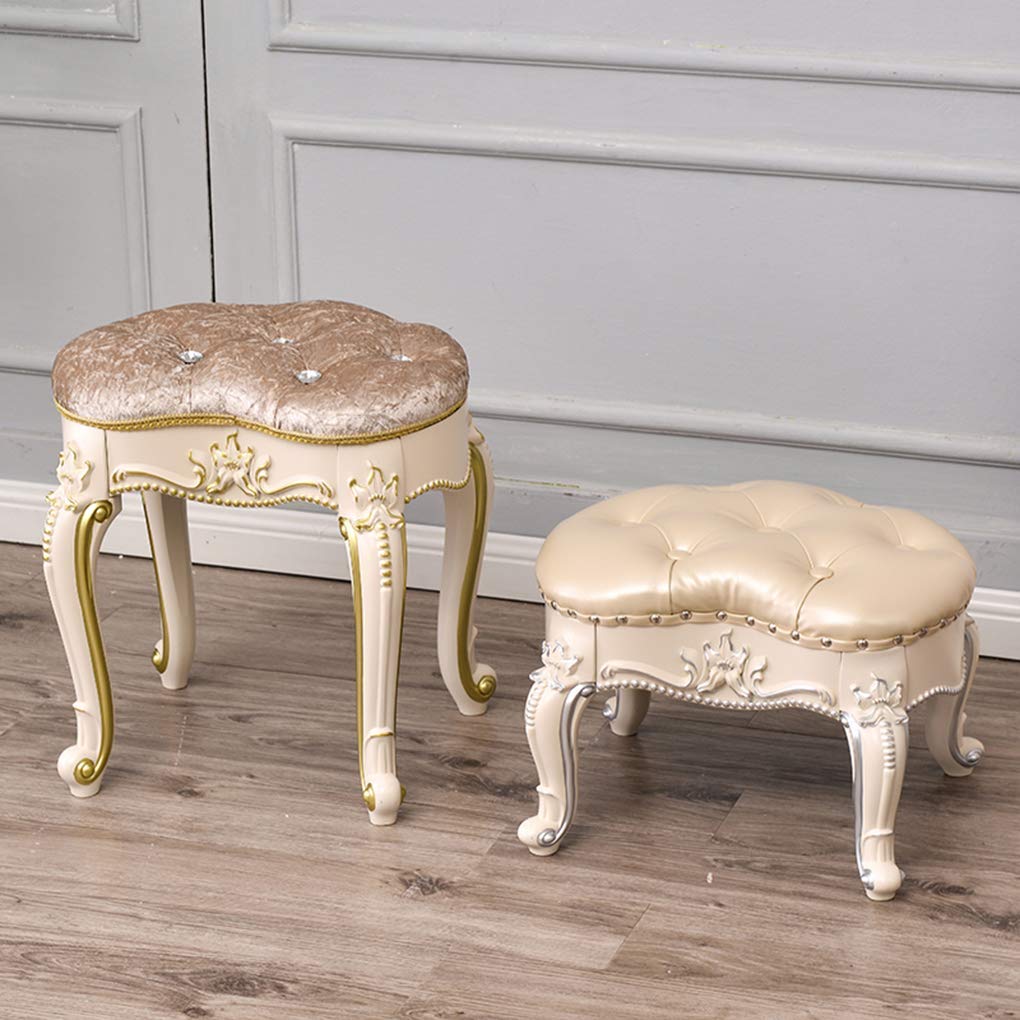 Tabouret De Coiffeuse, Tabouret De Coiffeuse, Chaise De Piano Baroque, Siège De Aquillage