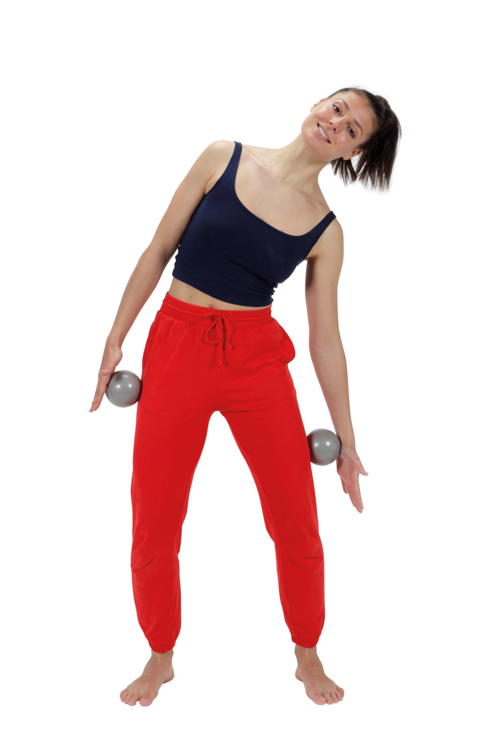 Gymnic Juego de 2 pelotas universales Pro Small de 10 cm de diámetro, color gris, para pilates, yoga y masaje miofascial, ideal para relajación y movilidad muscular