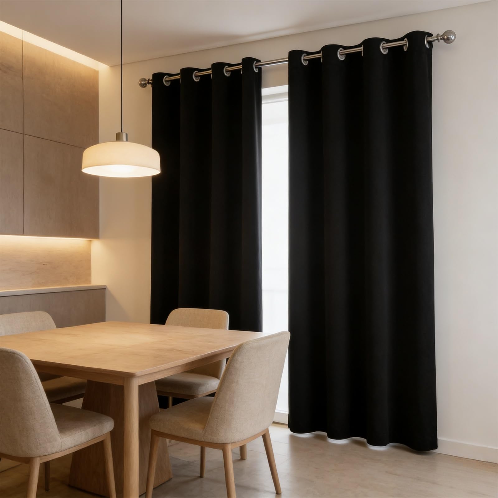 Rideaux opaques anti-froid pour bloquer la lumière du balcon