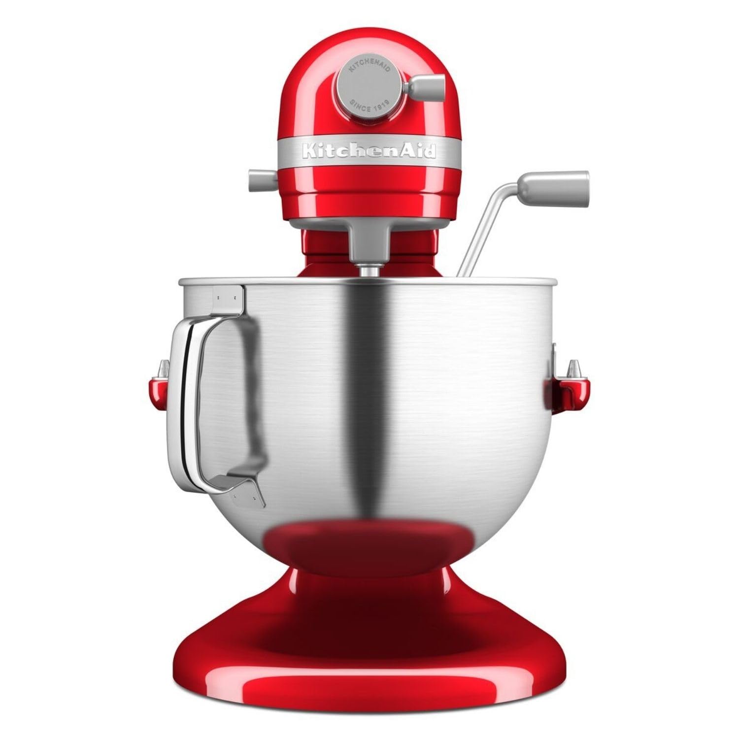 KitchenAid Robot da Cucina - Artisan - Robot da cucina multifunzione con ciotola sollevabile - Con 5 accessori in acciaio inox - 6,6L - Rosso mela