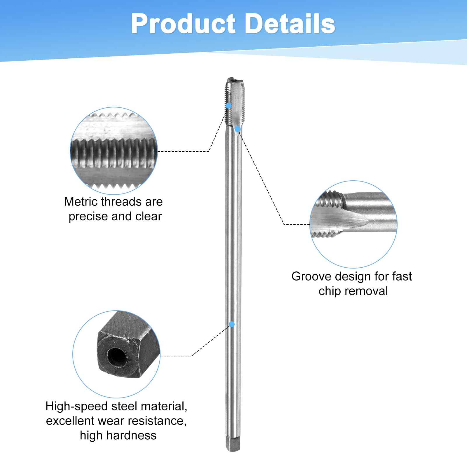 M METERXITY M10x1mm Metric Thread Tap - Image 2