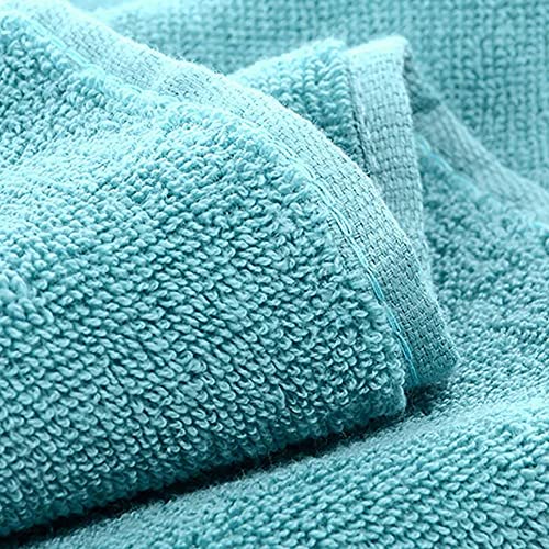 Juego de toallas de baño beige de algodón peinado con 2 toallas de mano y 1 de baño suave 4