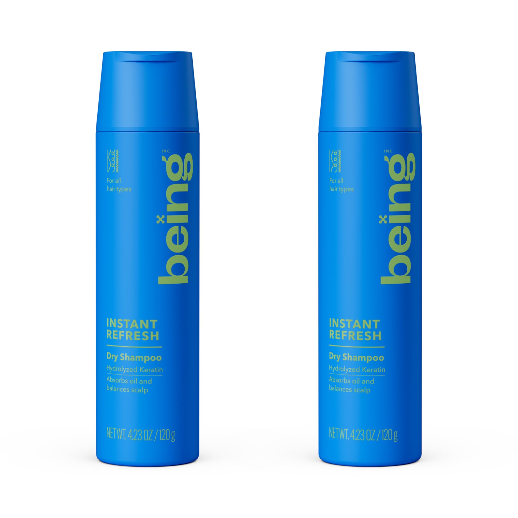 being INSTANT REFRESH Dry Shampoo with Keratin 4.23 OZ(Pack of 2)