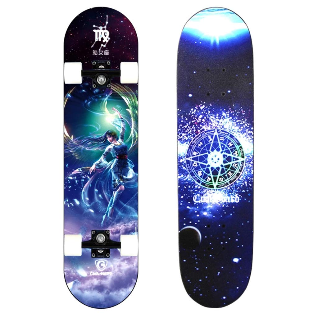 Planches à roulettes pour débutants, Planche à roulettes complète de 31 "x8 pour Enfants Teens SND Adultes Deck en érable pour Sports extrêmes et Plein air