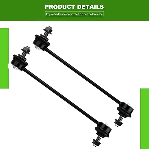 Miniatura 9 de SCITOO Kit de suspensión delantera (2) brazo de control inferior con bujes de rótula izquierda y derecha (2) varillas de sujeción interiores (2)